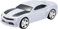 WSTER Sports Car Model Bluetooth Speaker with Stereo Sound, TWS Pairing, LED Party Lights, USB/TF Playback, Movable Wheels, Unique Retro Car Gifts (White)