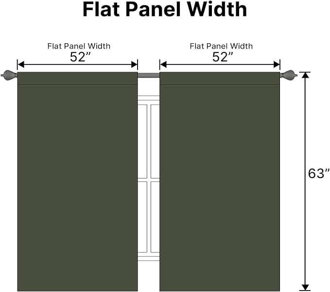 H.VERSAILTEX Blackout Curtains Thermal Insulated Window Treatment Panels Room - Image 7
