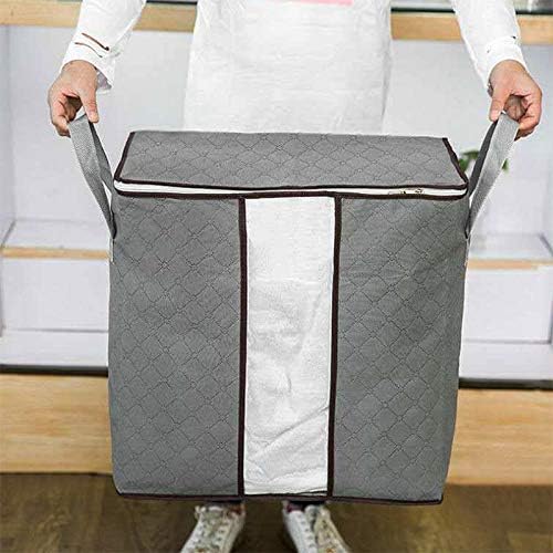 Foldable Large Storage Bags 2 Pack, Clothes Quilt Blanket Pillow Bedding | - Image 7