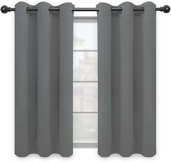 Easy-Going Thermal Grommet Blackout Curtains, 2 Panels 42x63 in, Noise Reduction by Easy-Going