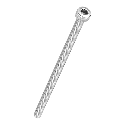 Kozelo 25pcs Socket Head Cap Screws - [M4-0.7 x 80mm] 304 Stainless Steel Allen Socket Drive for Electrical Motor 3D Printing Fan Engine Replacement Use, Silver