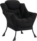 Lazy Chair with Ottoman, Comfy Accent Reading Chair, Removable Cover, with by LITA