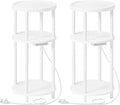 HOOBRO Set of 2 Small Round Side Tables by HOOBRO
