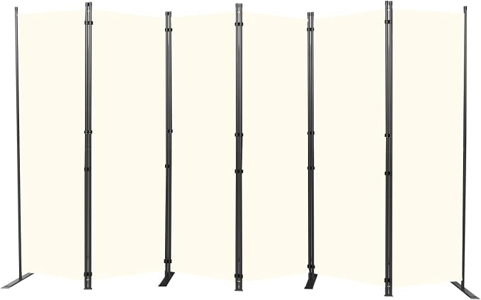 Room Divider 6 Panel-132''Wide, 6FT Room Dividers and Folding Privacy Screen | by HOMSCREENER