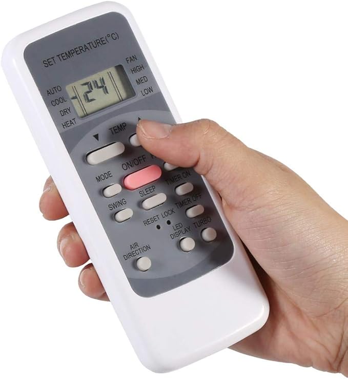 Universal AC Remote Control for R51/E R51/CE R51M/CE R51D/E R51M/BGE R51M/BGE, Air Conditioners with Digital LCD Screen,Multifunctional Codes Remote Control