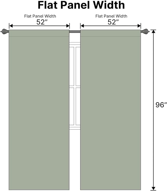 H.VERSAILTEX Blackout Curtains Thermal Insulated Window Treatment Panels Room - Image 6