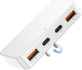 KWRNVO Flat USB Wall Charger 4 Ports Slim 35W USB-C/A Flodable Plug Fast Charging Block for iPhone 8/9/10/11/12/13/14/15 Multiport Power Charging Adapter for ipad and Galaxy Series S8-10 White