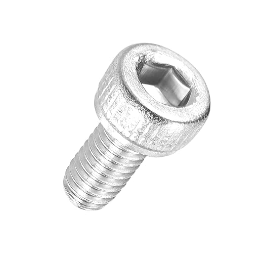 Kozelo 100pcs Socket Head Cap Screws - [M2.5-0.45 x 6mm] 304 Stainless Steel Allen Socket Drive for Electrical Motor 3D Printing Fan Engine Replacement Use, Silver