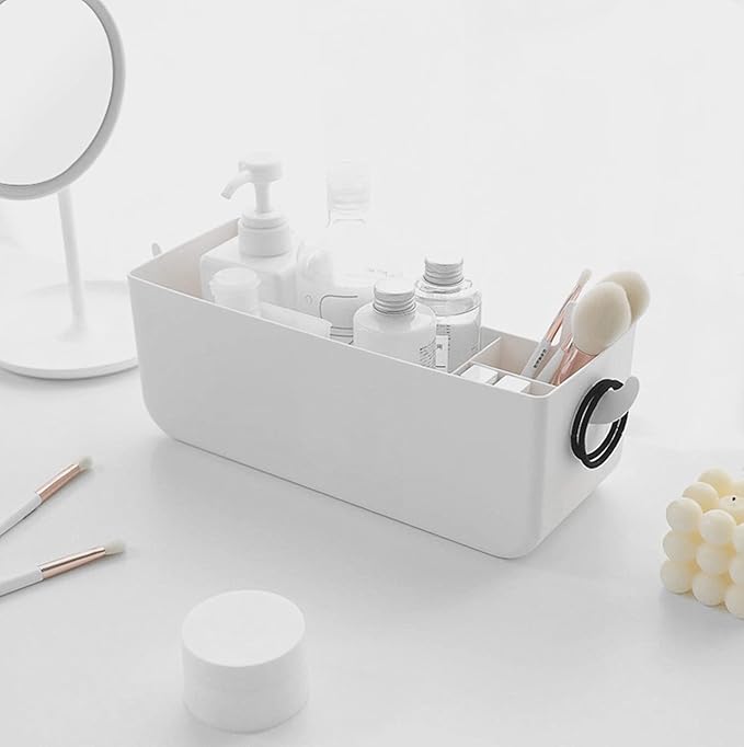 Bedside Hanging Caddy, Plastic Hanging Storage Shelf Holder Organizer - Image 4