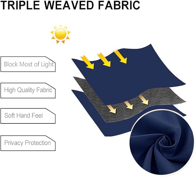 DWCN Blackout Curtains for Bedroom - Image 4