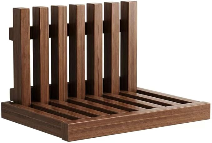 Solid Wood Wall-Mounted Bedside Shelf, Foldable Floating Narrow Table, Creative by Unknown