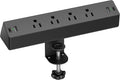 Desk Clamp Power Strip, 4 AC Outlets 4 USB Ports, Fit 1.7in Tabletop Edge | PD by TenTrend