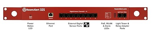 Room Alert 32S Proactive Secure Environment Monitor - Guardian Bundle (Monitor Plus 10 Additional Sensors and 4 Accessories)