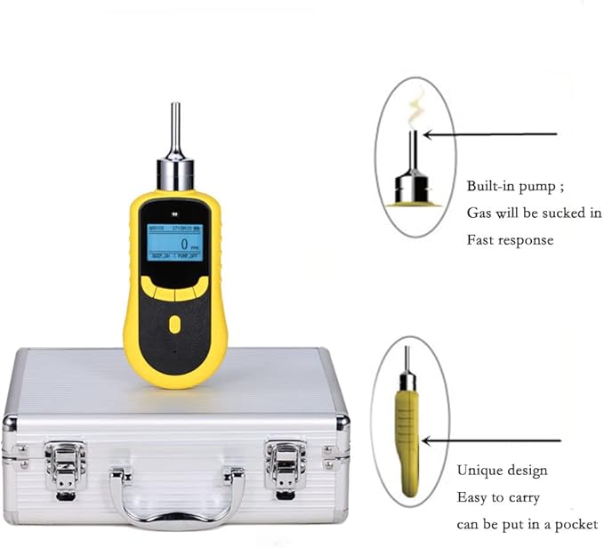 ATO Handheld Carbon Monoxide (CO) Gas Detector, 0 to 1000ppm CO Gas Tester Monitor Detector Alarm with Audible, Visual and Vibrating