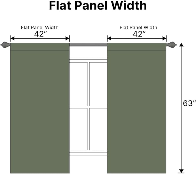 H.VERSAILTEX Blackout Curtains Thermal Insulated Window Treatment Panels Room - Image 7