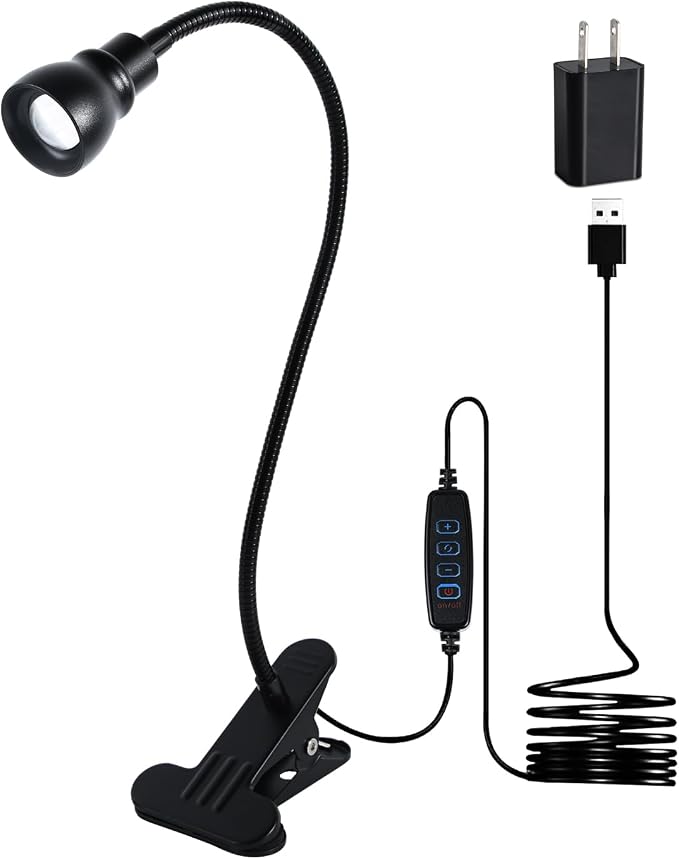 Zoomable Clip on Light, Clamp Reading Light by Unknown