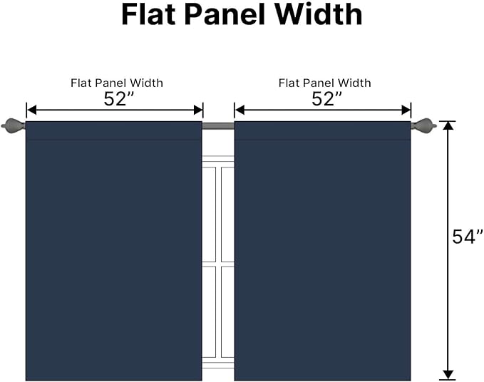 H.VERSAILTEX Blackout Curtains Thermal Insulated Window Treatment Panels Room - Image 7