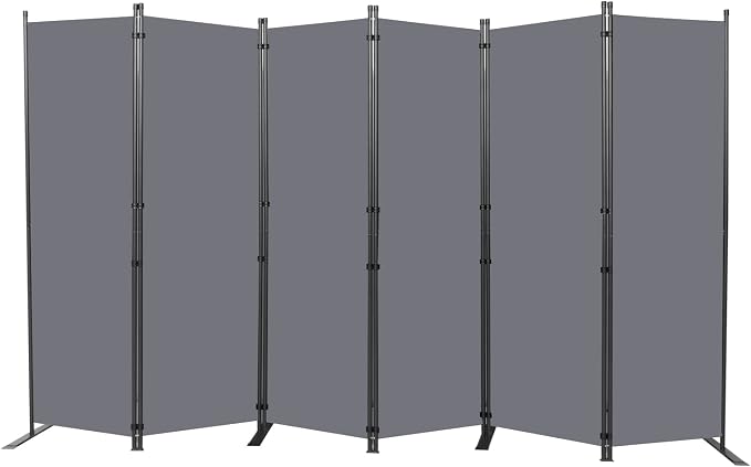 Room Divider 6 Panel-132''Wide, 6FT Room Dividers and Folding Privacy Screen | by HOMSCREENER