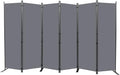 Room Divider 6 Panel-132''Wide, 6FT Room Dividers and Folding Privacy Screen | by HOMSCREENER