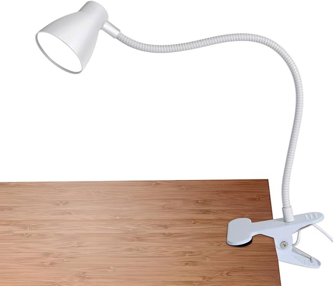 Clamp Desk Lamp, Clip on Reading Light, 3000K-6500K Adjustable Color Temperature by Unknown