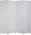 Room Dividers and Folding Privacy Screens 4 Panel 6 ft Foldable Portable Room by DKELI