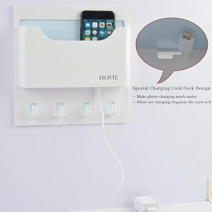 Bedside Shelf Wall Mounted Dorm Room Rack Organizer Storage - Image 5