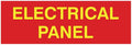 All Quality Basic Electrical Panel Sign - Fire Regulation Safety Compliance Sign - Red/Yellow - Small (1 Pack)