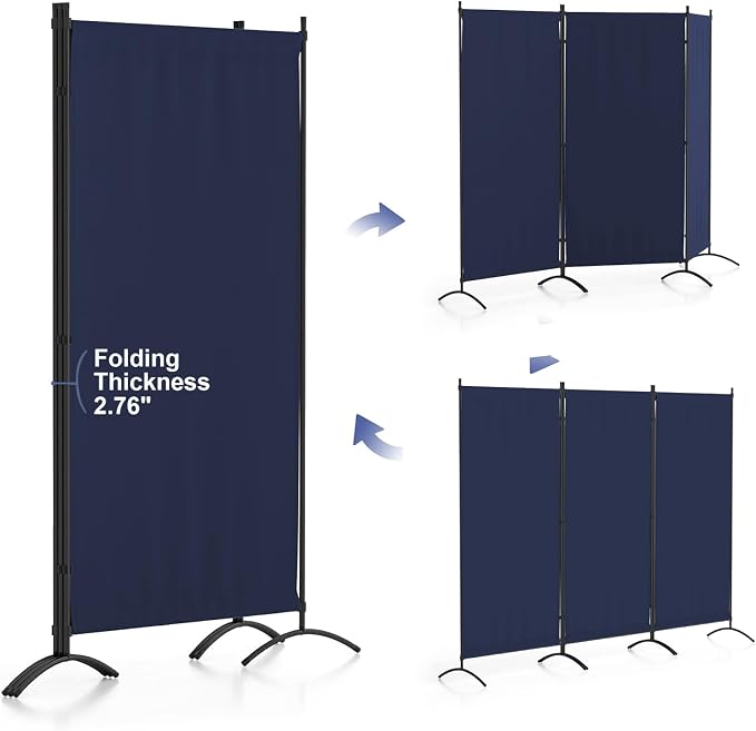 Morngardo Room Divider Folding Privacy Screens 3 Panel Partitions Dividers - Image 4