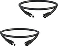 5.5mm x 2.1mm 1.6FT DC Power Extension Cable Male to Female 12V/24V 14AWG DC Connection Cable for CCTV Surveillance Camera Amplifiers LED Strip Lights Solar Panels Energy Storage Power Supply 2 pcs
