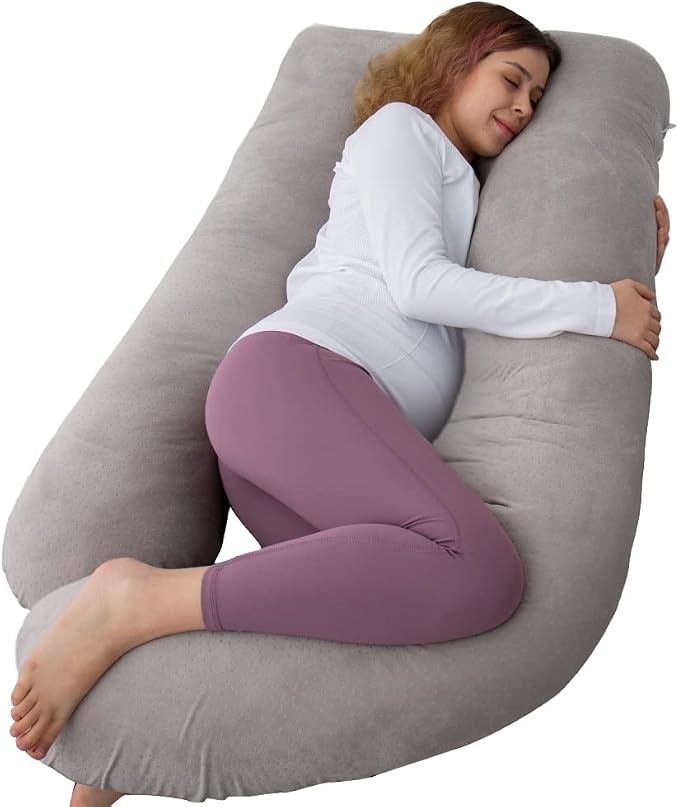 60 Inch Pregnancy Pillows for Sleeping | Extra Large U Shaped Body Pillow by AMCATON