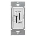 ENERLITES 3 Speed Ceiling Fan Control and LED Dimmer Light Switch, 2.5A Single Pole Light Fan Switch, 300W Incandescent Load, No Neutral Wire Required, 17001-F3-W, White