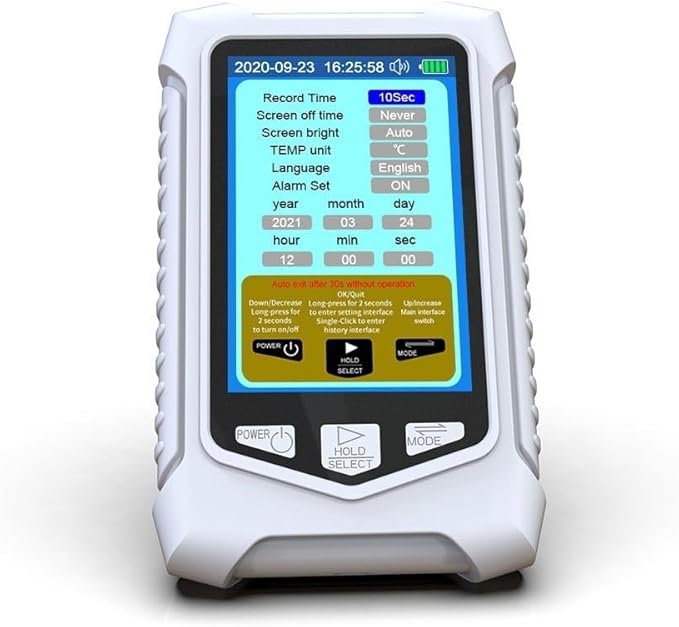 NH3 Meter Ammonia Air Quality Monitor Portable Ammonia Gas Detector Handheld NH3 Analyzer Gas Tester Ammonia Sensor Alert Device