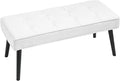 LOULENS Entryway Bench, Button Tufted, Upholstered Bench by LOULENS