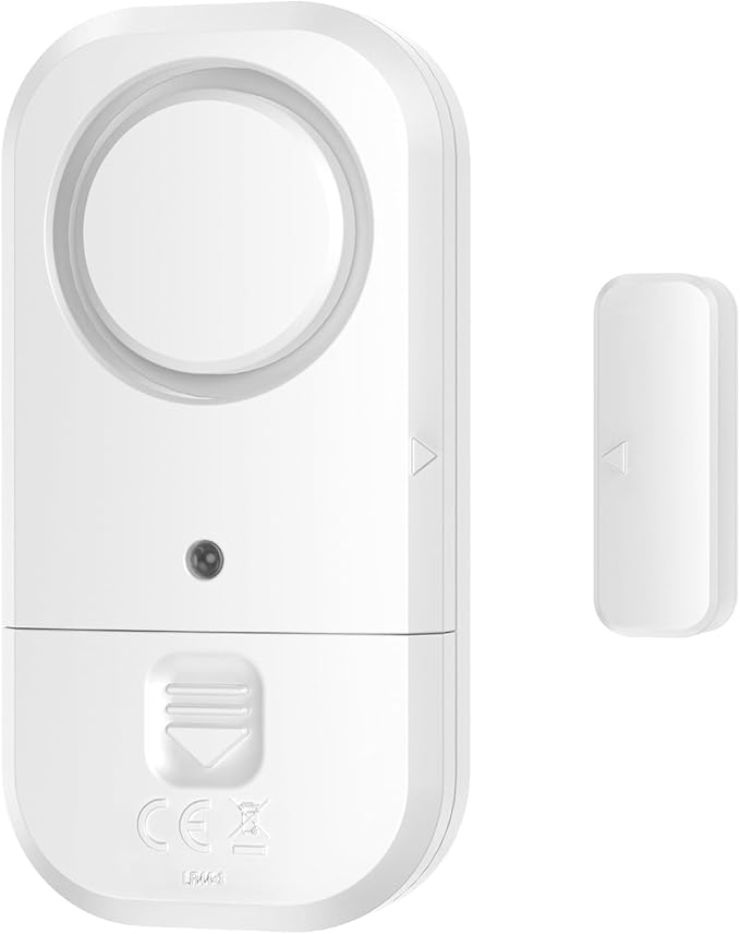 ANKOSHUN Door Window Alarm Sensors - Door Alarms for Kids Safety, Door Alarms for Home Security, for Home, Office, Store, Garage, Dorm Room, Apartment, RV, White, 6 Pack