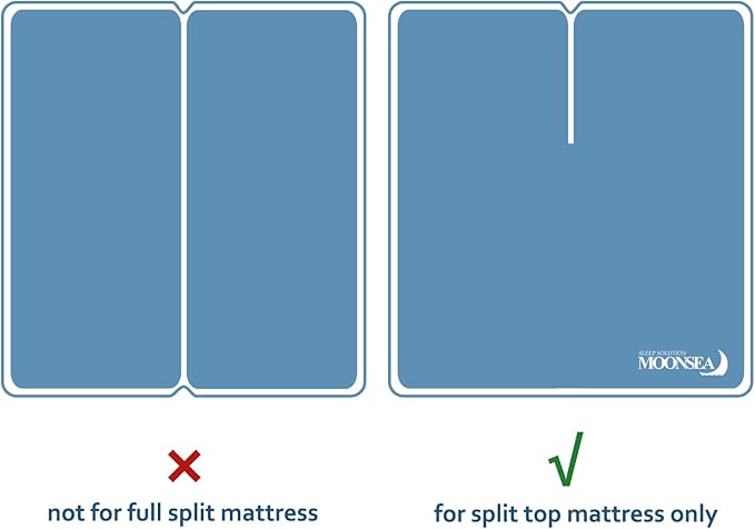Waterproof Split Top King Mattress Pad Protector for Adjustable Bed, 34" Top Split from Head, Noiseless, Soft Padded Matress Protector