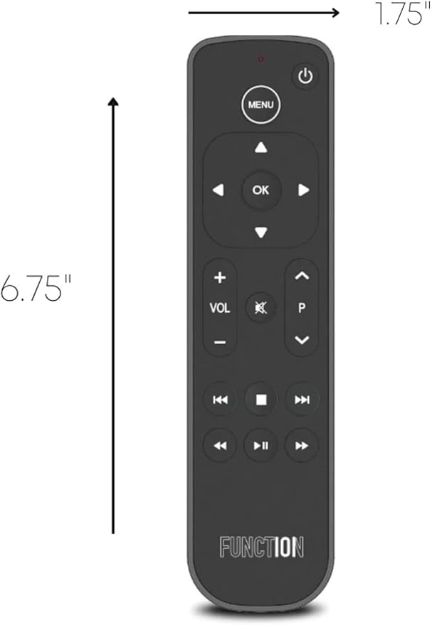 Function101 Pack of 5 Bluetooth Button Remotes for Apple TV/Apple TV 4K - Replacement Apple TV Remote (IR - BLE) No Voice Support