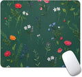 Flower Branch Pattern Cute Square Mouse pad, Texture, Waterproof, Anti Slip Rubber Base, Computer Mouse pad, Laptop Mouse pad