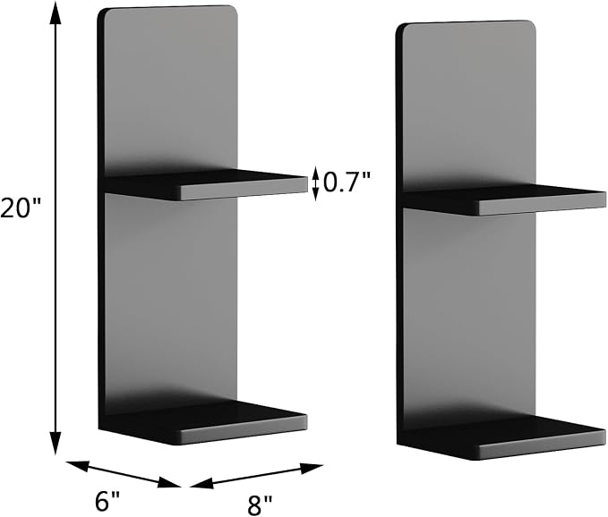 Floating Wall Shelves Set of 2, Modern Storage - Image 2