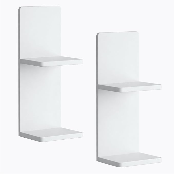 Floating Wall Shelves Set of 2, Modern Storage - Image 9