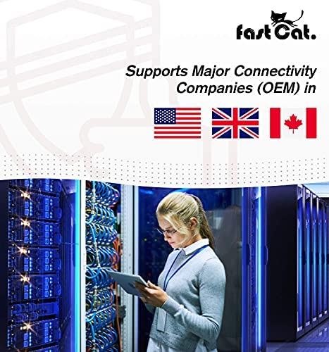 fast Cat. Speaker Wire 14 Guage 4C, UL Listed & CMR/CL3R-FT4 Rated - Speaker Cable w/PVC Jacket, 100% Oxygen-Free Pure Bare Copper - (105) HighFlex 14 Guage Wire - in-Wall Use-500ft Bulk Cable, Black