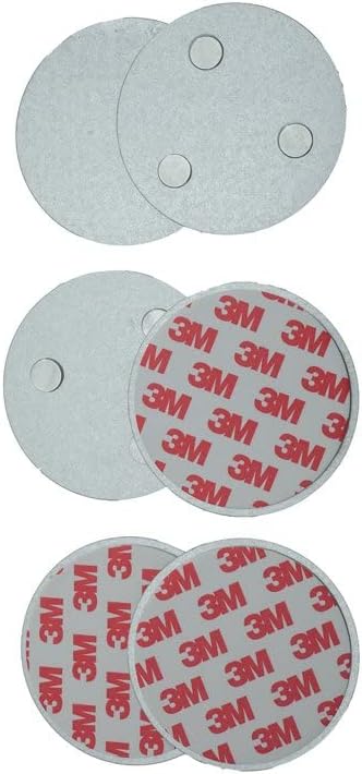 meioro Magnetic Smoke Detector Installation Tool,Quick and Easy Fastening Ceiling Mounted Kit for Smoke Alarm Ø 70mm,No Need Drill 10 Seconds Install Smoke Sensors(5 pcs)