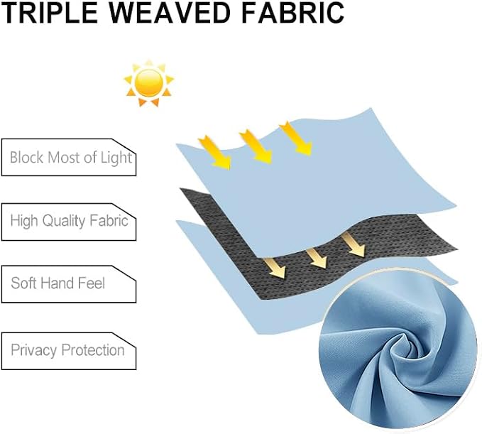 DWCN Blackout Curtains for Bedroom - Image 4