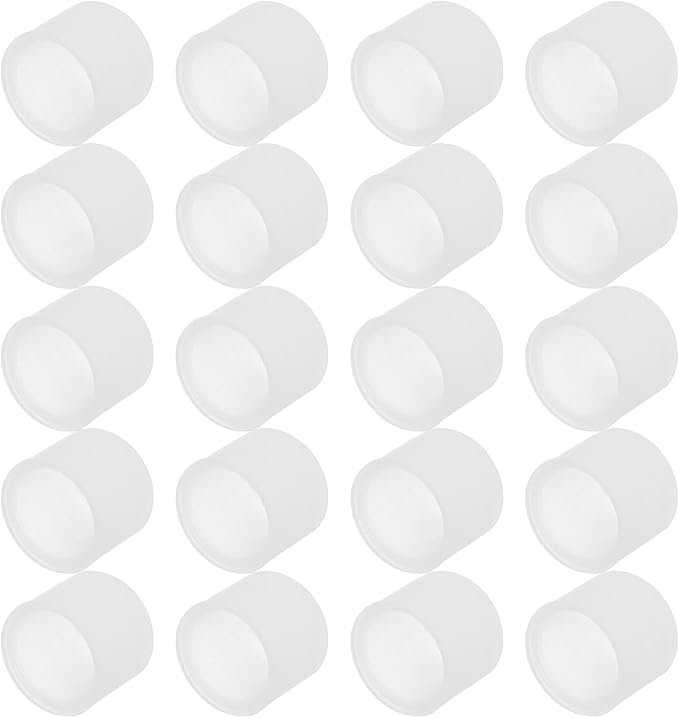 PATIKIL RCA Anti Dust Plug Dustproof Cover, 10pcs 0.4"/10mm Port Stopper Protector Silicone RCA Female Connector for TV Speaker Set-Top Boxes DVD Players Projectors, Clear