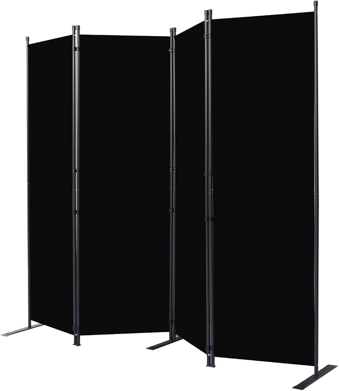 Room Divider 4 Panel-88''Wide, 6FT Room Dividers and Folding Privacy Screens | - Image 7