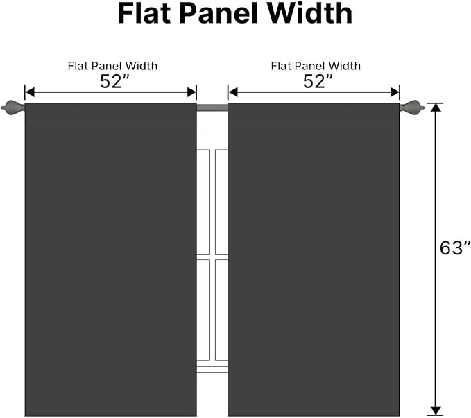H.VERSAILTEX Blackout Curtains Thermal Insulated Window Treatment Panels Room - Image 7