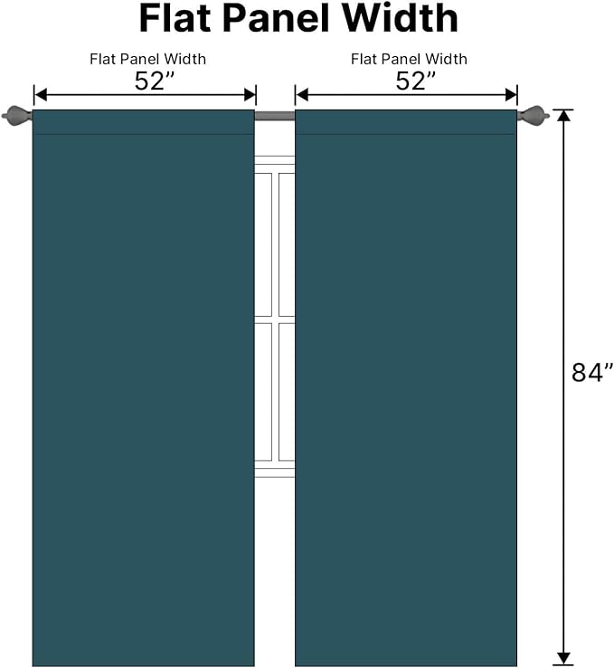 H.VERSAILTEX Blackout Curtains Thermal Insulated Window Treatment Panels Room - Image 7