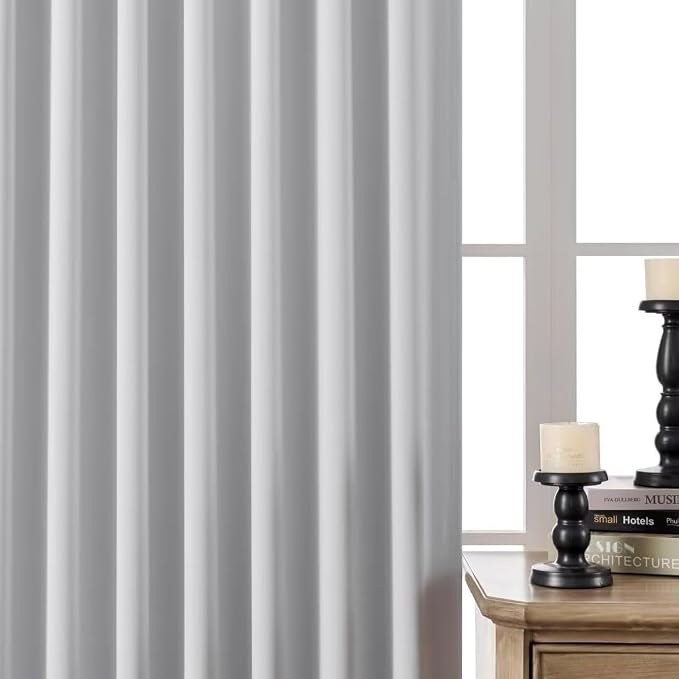 Joydeco White Blackout Curtains 96 Inches Long - Image 6