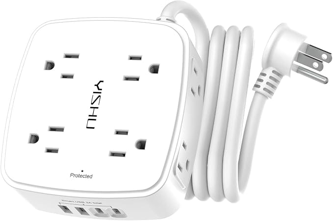 6Ft Surge Protector Power Strip by YISHU