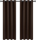 COSVIYA Grommet Room Darkening Brown Curtains 84 inch Long by COSVIYA