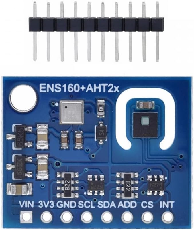 DONGKER ENS160+AHT21 Temperature Humidity Module,High Precision CO2 Air Quality Module for Detection Equipment Humidity Control